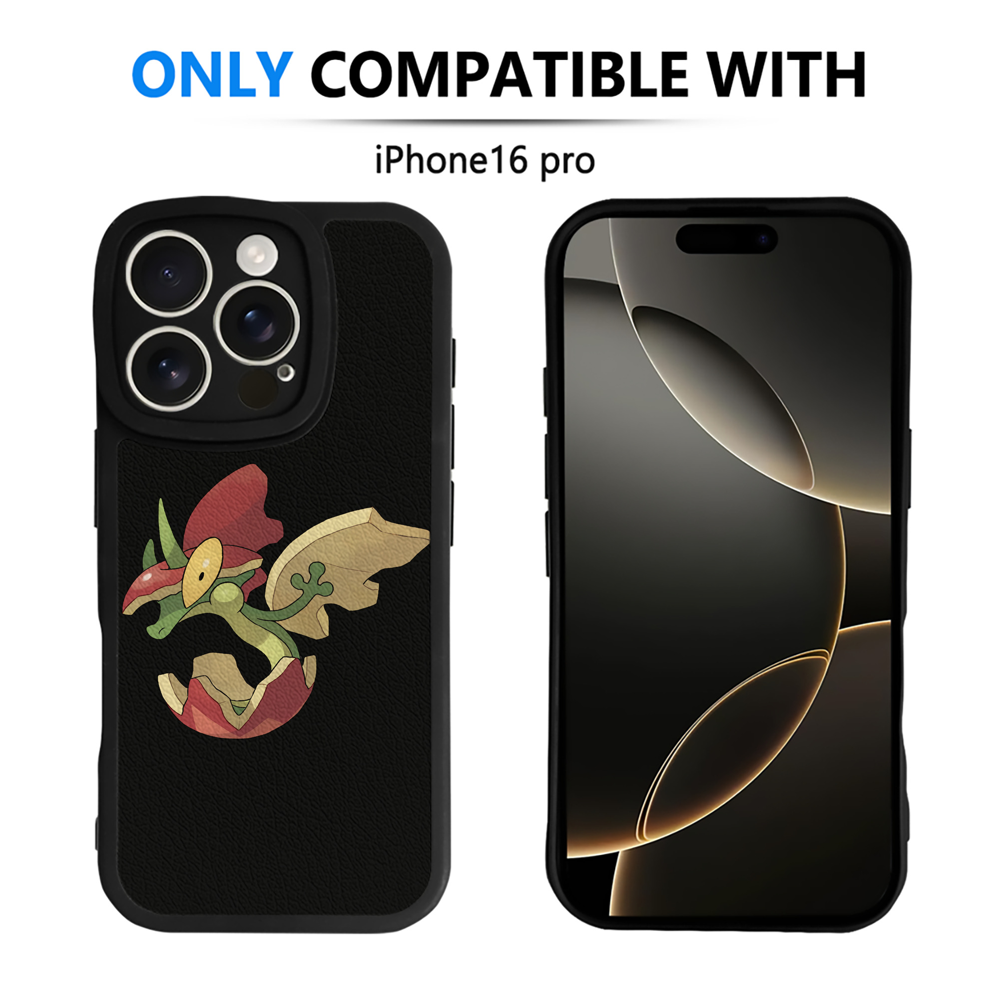 （画像用） ポケットモンスター Pokémon 【iPhone 16シリーズ対応】シリコンスマホケース（レザー調） 材質：シリコン